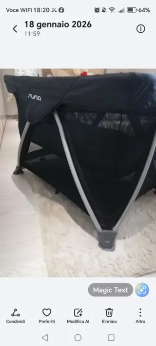 NUNA – Lettino da Campeggio Sena Aire