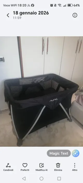 NUNA – Lettino da Campeggio Sena Aire
