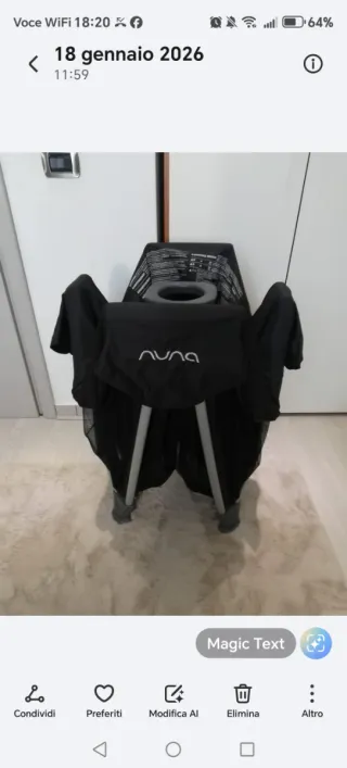 NUNA – Lettino da Campeggio Sena Aire
