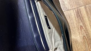 Bolso de mano Zara azul y verde