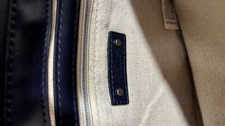 Bolso de mano Zara azul y verde