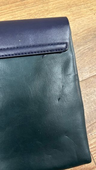 Bolso de mano Zara azul y verde