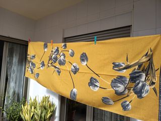 Chal estampado de tulipanes