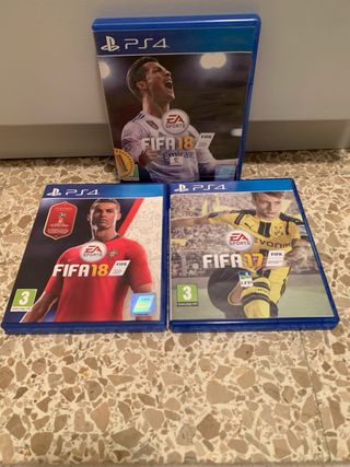 3 Giochi PS4 FIFA 18 e FIFA 17