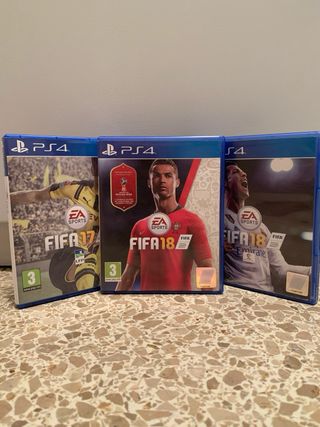 3 Giochi PS4 FIFA 18 e FIFA 17