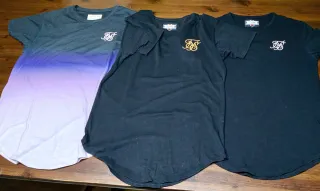 Lote 3 Camisetas Sik Silk talla M y L