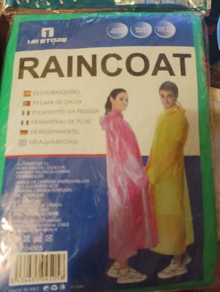 Chubasquero 1MI STORE Ligero Reutilizable