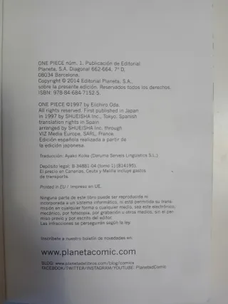 One Piece nº 001: El albor de la aventura