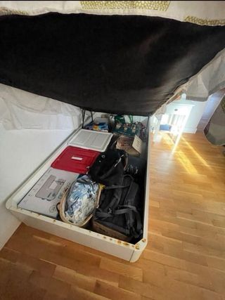 Cama con canapé abatible y colchón