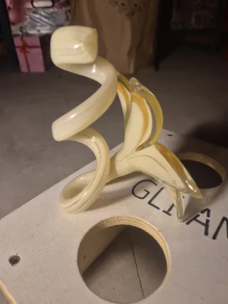 Portacandela Murano Fiore Vetro Oro Trasparente