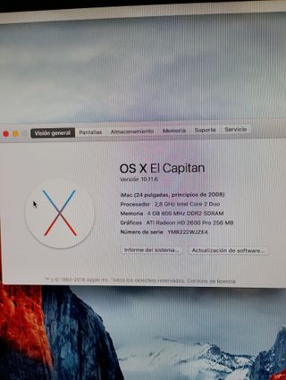 IMAC (2008) Intel Core 2 Duo 2.8 GHz