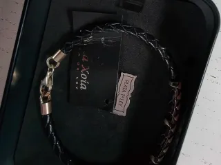 Pulsera  Negra y Plateada