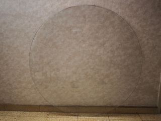 Cristal redondo mesa 105 cm