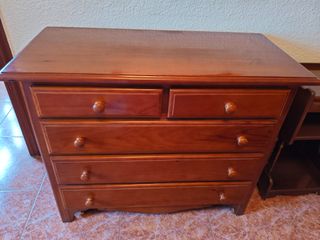 Cómoda de madera 5 cajones