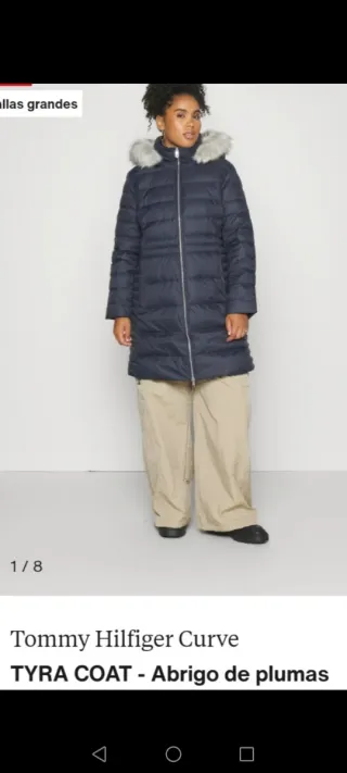 Abrigo Plumas Tommy Hilfiger Mujer Talla XXXL