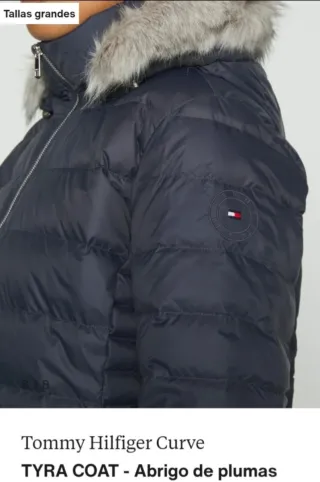 Abrigo Plumas Tommy Hilfiger Mujer Talla XXXL