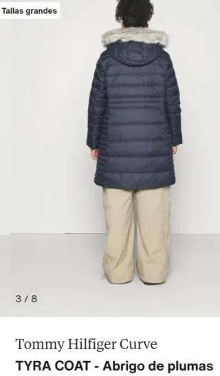 Abrigo Plumas Tommy Hilfiger Mujer Talla XXXL