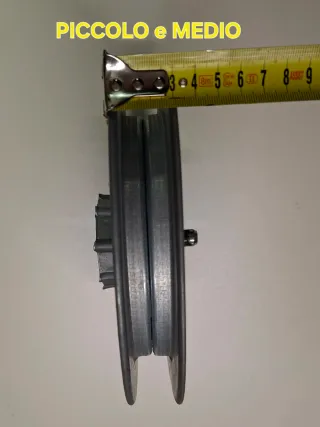 Puleggia metallo zincato per cinghia tapparelle