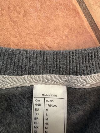 Jersey gris marengo cuello pico Talla M