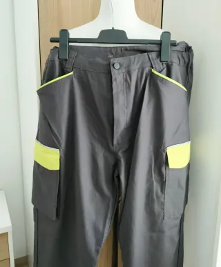 Pantalón trabajo Cargo Multibolsillos 48 Gris