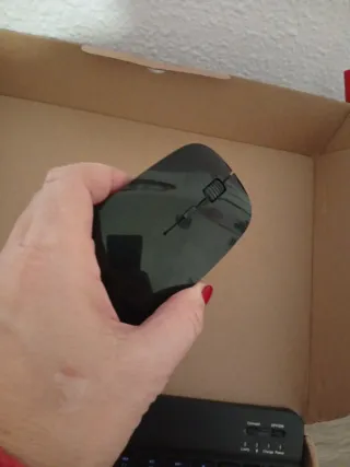 Teclado y Ratón Inalámbrico Negro