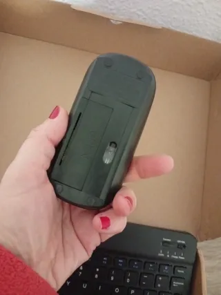 Teclado y Ratón Inalámbrico Negro