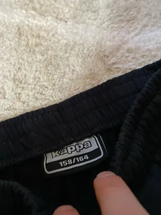 Kappa Pantalones Deportivos Negros Talla S