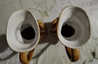 2 Jarras Cerveza Tangra Santander Cerámica