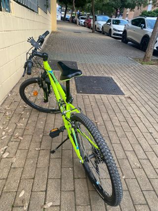 Bicicleta niño verde Rockrider