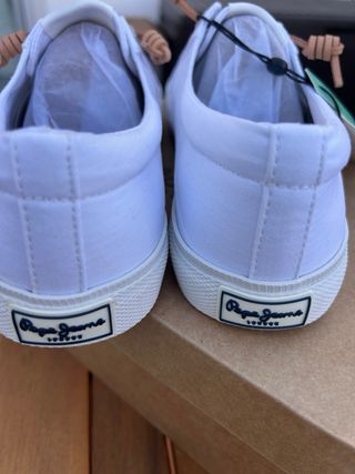 Zapatillas Pepe Jeans London Blancas y Beige