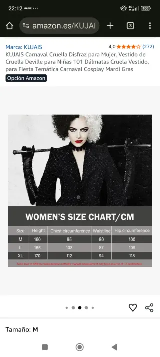 Disfraz Cruella de Vil mujer