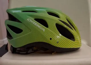 Casco Bicicleta Infantil Verde Rayas