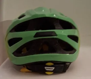 Casco Bicicleta Infantil Verde Rayas