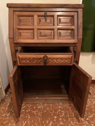 Escritorio/ Canterano plegable madera maciza