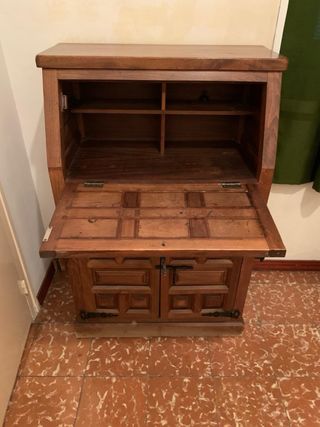Escritorio/ Canterano plegable madera maciza