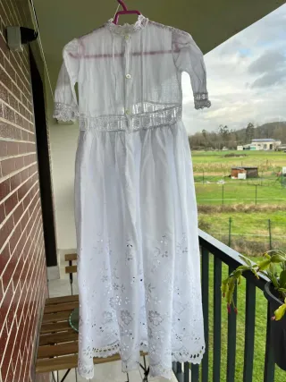 Vestido de cristianar blanco