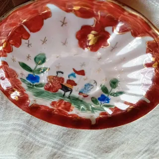 Antichi piattini cinesi  porcellana guscio d'uovo