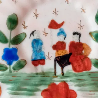 Antichi piattini cinesi  porcellana guscio d'uovo