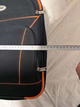 Maleta de viaje Benzi negra y naranja