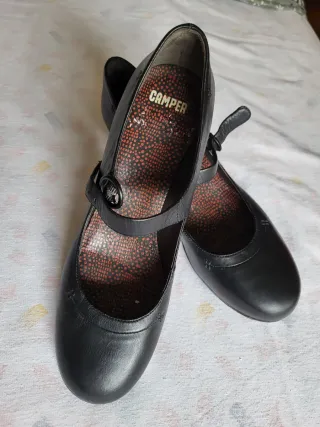 Zapatos Camper Negros Mujer