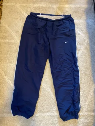 Pantalón de chándal Nike azul y blanco retro