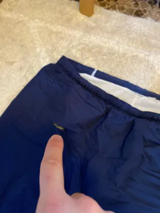 Pantalón de chándal Nike azul y blanco retro