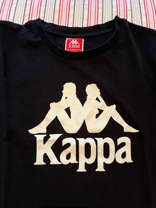 Camiseta Kappa Negra Logo Omini