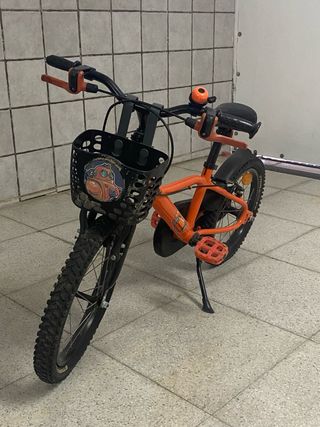 Bicicleta infantil naranja