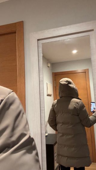 Cazadora acolchada Zara Beige