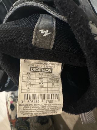 Botas Montaña Quechua Niños Talla 32