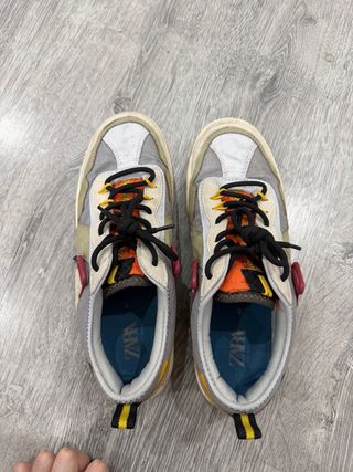 Zapatillas Zara Hombre Beige/Gris/Multicolor