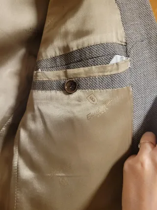 Americana Emidio Tucci Marrón/Beige Talla 50