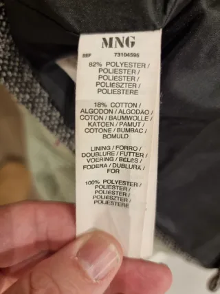 Chaqueta corta tweed mujer