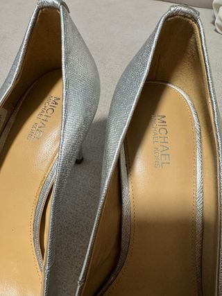 Zapatos Michael Kors Plateados Originales